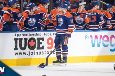 Oilers' Zach Hyman Records Sixth Career Hat Trick vs. Red Wings