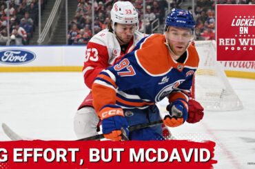 Red Wings fight hard, but Connor McDavid's FOUR assists ends Detroit's point streak
