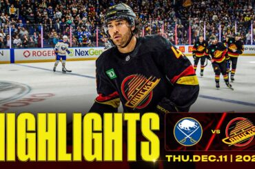 Game in 10 | Vancouver Canucks vs. Buffalo Sabres Highlights (Dec 11, 2025)