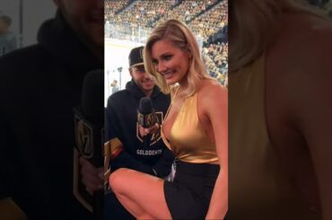 NHL Reporter Fan Interview - T-Mobile Arena #nhl #nhlhighlights #vegasgoldenknights #funnyshorts