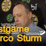 Sturm speaks with the media following 6-3 W @WPG