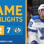 Game Highlights: Predators 7, Blues 2