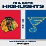 NHL Highlights | Blackhawks vs. Blues - December 12, 2025