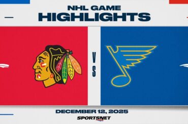 NHL Highlights | Blackhawks vs. Blues - December 12, 2025