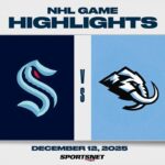 NHL Highlights | Kraken vs. Mammoth - December 12, 2025