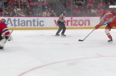 Troy Terry scores a goal against the New Jersey Devils