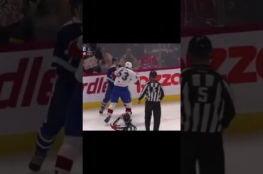 #Rocket Florian Xhekaj drops gloves vs #Marlies Michael Pezzetta