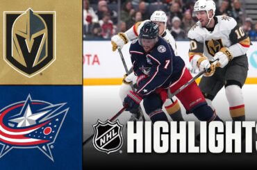 Golden Knights vs. Blue Jackets | NHL Highlights | December 13, 2025