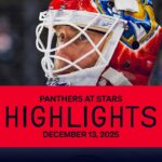 Panthers at Stars Highlights | Defensive Masterclass & Bob Shutout | 12.13.25