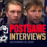 Postgame Reaction vs Stars | 12.13.25
