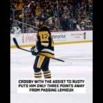 Crosby Three Points Away From Passing Lemieux