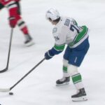 Zeev Buium Records First Canucks Goal In His Debut Vs. Devils