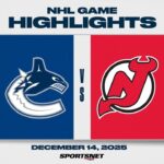 NHL Highlights | Canucks vs. Devils - December 14, 2025