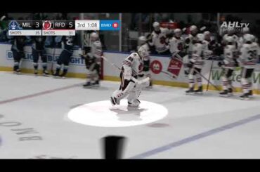 GOALIE GOAL: Laurent Brossoit Scores For The Rockford IceHogs | AHL Hockey