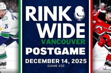 RINK WIDE POST-GAME: Vancouver Canucks at New Jersey Devils | Game #32 - Dec. 14, 2025