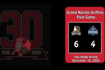 Grand Rapids Griffins Post Game with Ian Mitchell, Erik Gustafsson, Nolan Moyle, and Dan Watson