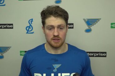 'It felt good': Blues' Hugh McGing on his first NHL goal