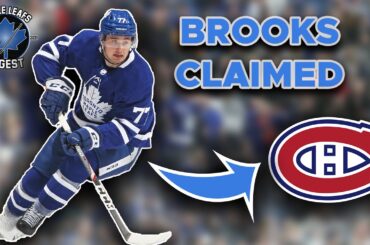 Leafs LOSE Adam Brooks to Canadiens - YOUNG CENTER CLAIMED OFF WAIVERS