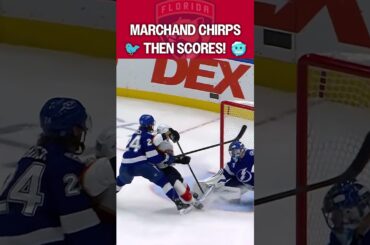 Marchand CHIRPS and BACKS IT UP 🥶