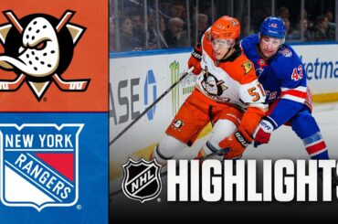 Ducks vs. Rangers | NHL Highlights | December 15, 2025