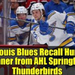 St. Louis Blues Recall Hunter Skinner from AHL Springfield Thunderbirds | NHL Roster Moves
