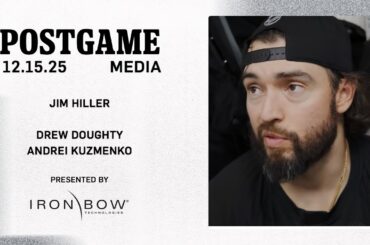 MEDIA: Drew Doughty, Andrei Kuzmenko, and Jim Hiller | 12.15.25 LA Kings at Dallas Stars