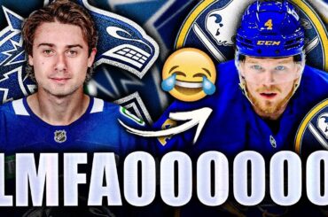 QUINN HUGHES ALMOST TRADED TO BUFFALO SABRES… BOWEN BYRAM BACK TO VANCOUVER CANUCKS?