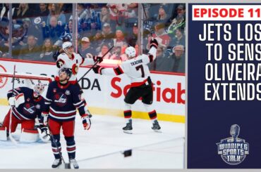 Winnipeg Jets lose to Ottawa Senators, Brady Oliveira extends