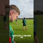 Reece Walsh and Mitchell Moses show off their kicking skills at Kangaroos training! #nrl #ashes