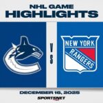NHL Highlights | Canucks vs. Rangers - December 16, 2025