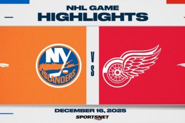 NHL Highlights | Islanders vs. Red Wings - December 16, 2025