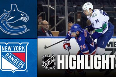 Canucks vs. Rangers | NHL Highlights | December 16, 2025