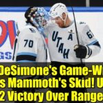 Nick DeSimone's Game-Winner Snaps Mammoth's Skid! Utah's 3-2 Victory Over Rangers
