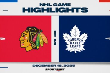 NHL Highlights | Blackhawks vs. Maple Leafs - December 16, 2025