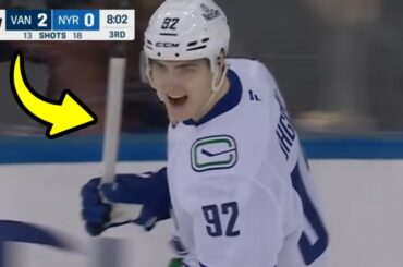 This NEW Canucks player looks VERY promising...