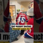 The most wholesome moment 🫶 #Habs #Hospital #Visit