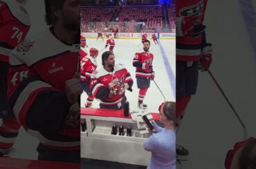 Time some first intermission Logan Thompson content. #ScreamWithUs edition.#ALLCAPS