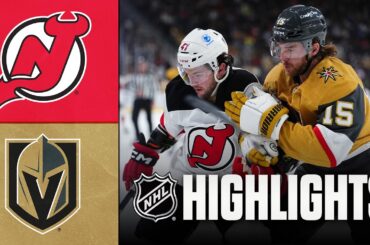 Devils vs. Golden Knights | NHL Highlights | December 17, 2025