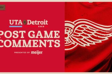 Dylan Larkin, Emmitt Finnie, Todd McLellan Post Game Comments vs. UTA | Dec. 17, 2025