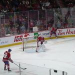 Montreal Canadiens goalie Kaapo Kähkönen warms up 12/7/25