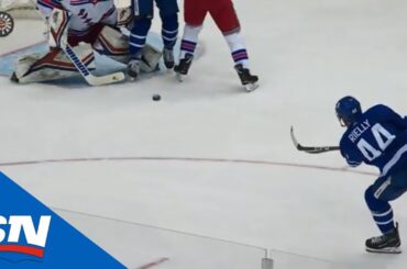 Morgan Rielly Fires A Bullet Past Alexandar Georgiev