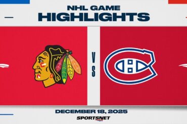 NHL Highlights | Blackhawks vs. Canadiens - December 18, 2025
