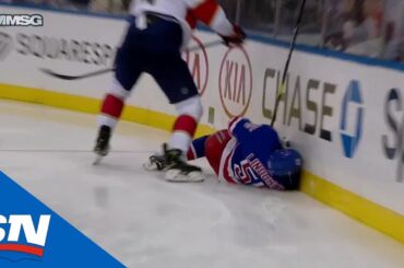 Boyle Crushes Lindgren Into Boards With Punishing Hit