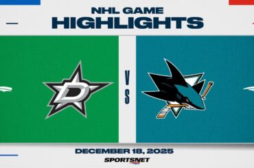 NHL Highlights | Stars vs. Sharks - December 18, 2025