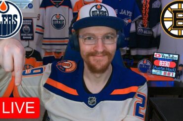 EDMONTON OILERS VS BOSTON BRUINS LIVE | OILERS FAN REACTION & COMMENTARY