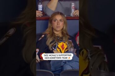 Tate McRae Is In The Saddledome Supporting The Flames 🫶