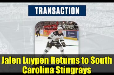 Jalen Luypen Returns to South Carolina Stingrays | ECHL Hockey Update 2023