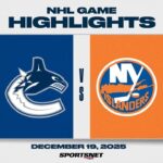 NHL Highlights | Canucks vs. Islanders - December 19, 2025