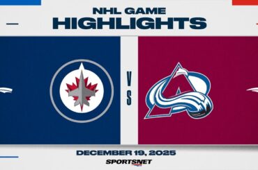 NHL Highlights | Jets vs. Avalanche - December 19, 2025