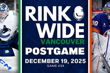 RINK WIDE POST-GAME: Vancouver Canucks at New York Islanders | Game #34 - Dec. 19, 2025